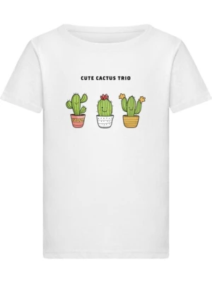 Obrázek produktu Merchcode Tričko 'Cute Cactus Trio'  medová / zelená / černá / bílá