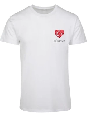 Obrázek produktu Merchcode Tričko 'Football - Turkey'  červená / černá / bílá