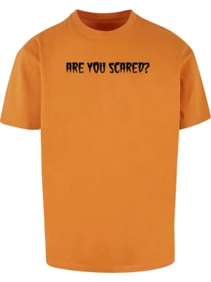 Obrázek produktu Merchcode Tričko 'Halloween - Are  You Scared'  tmavě oranžová / černá