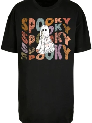 Obrázek produktu Merchcode Tričko 'Halloween - Spooky Ghost'  světlemodrá / pastelová fialová / černá / bílá