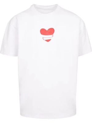 Obrázek produktu Merchcode Tričko 'Hugs & Love - Heart Hug'  oranžová / bílá