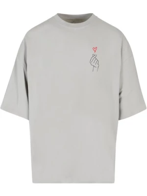 Obrázek produktu Merchcode Tričko 'K Heart'  šedá / červená / černá