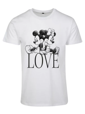 Obrázek produktu Merchcode Tričko 'Minnie Loves Mickey'  černá / bílá