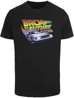 Obrázek produktu Merchcode Tričko 'Outatime 85'  azurová / pastelová fialová / oranžová / černá