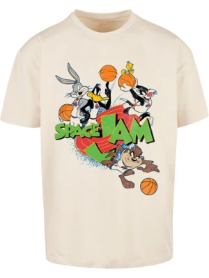 Obrázek produktu Merchcode Tričko 'Space Jam Team'  béžová / oranžová / červená / černá