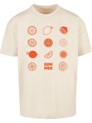 Obrázek produktu Merchcode Tričko 'Summer - Citrus'  písková / oranžově červená