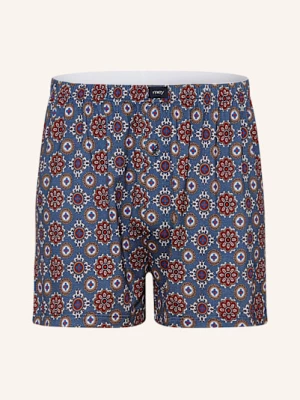 Obrázek produktu Mey Boxerky Série Elegant Pattern modrá / tmavě červená / bílá