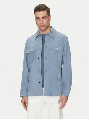Obrázek produktu Michael Kors Kožená bunda CS5800P4R4 Světle modrá Regular Fit