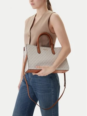 Obrázek produktu MICHAEL Michael Kors Kabelka Scarlett Medium Signature Logo Satchel 30F4GETS2B Béžová