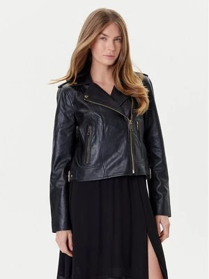 Obrázek produktu MICHAEL Michael Kors Kožená bunda MT520IE8RK Černá Regular Fit