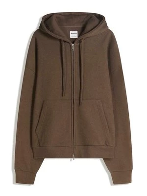 Obrázek produktu Mikina na zip Bershka tmavě zelená