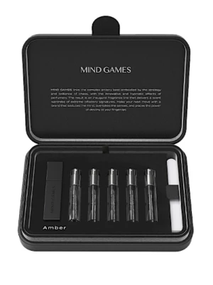 Obrázek produktu Mind Games Set Amber V Kožené Krabičce Sada vůní 37.5 ml