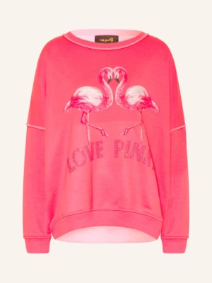 Obrázek produktu Miss Goodlife Mikina Oversize S Ozdobnými Kamínky neonově růžová / světle růžová / starorůžová