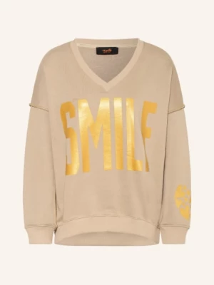 Obrázek produktu Miss Goodlife Mikina Oversize světle hnědá / zlatá