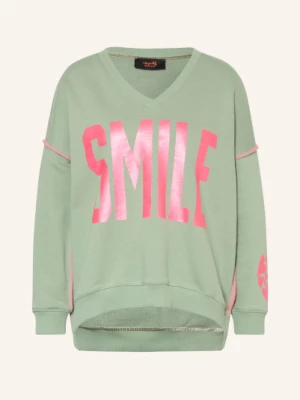Obrázek produktu Miss Goodlife Mikina Oversize zelená / růžová