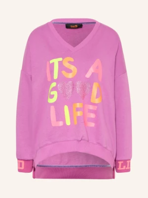 Obrázek produktu Miss Goodlife Mikina S Ozdobnými Kamínky fuchsiová / neonově růžová / neonově žlutá