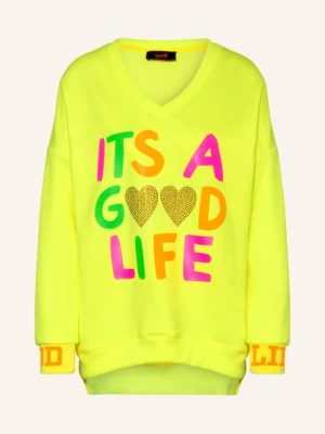Obrázek produktu Miss Goodlife Mikina S Ozdobnými Kamínky neonově žlutá / neonově růžová / neonově oranžová