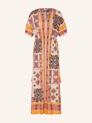 Obrázek produktu Miss Lagotte Šaty krémová / oranžová / tmavě modrá