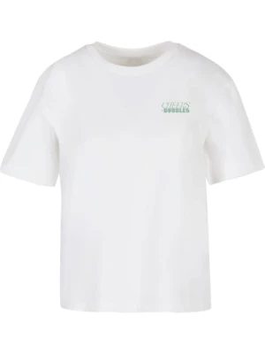 Obrázek produktu Miss Tee Tričko 'Cheers And Bubbles'  trávově zelená / lososová / bílá