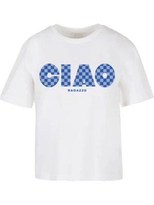 Obrázek produktu Miss Tee Tričko 'Ciao Ragazze'  modrá / kouřově modrá / bílá