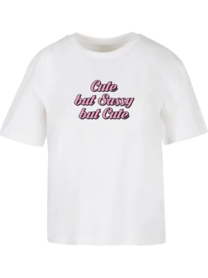 Obrázek produktu Miss Tee Tričko 'Cute But Sassy'  pink / černá / bílá