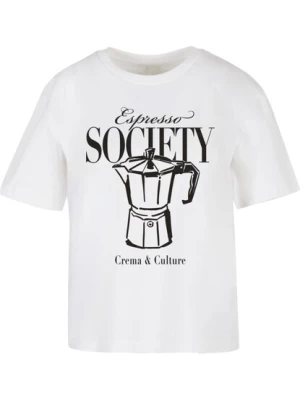 Obrázek produktu Miss Tee Tričko 'Espresso Society'  černá / bílá