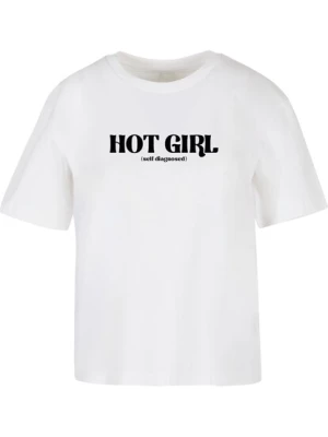 Obrázek produktu Miss Tee Tričko 'Hot Girl Diagnosis'  černá / bílá