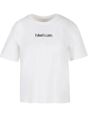 Obrázek produktu Miss Tee Tričko 'I Don´t Care'  černá / bílá