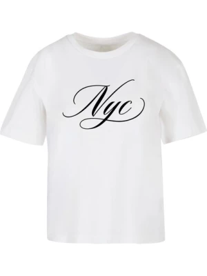 Obrázek produktu Miss Tee Tričko 'NYC Calligraphy Letters'  černá / bílá