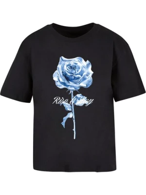 Obrázek produktu Miss Tee Tričko 'Rise And Slay'  světlemodrá / černá / bílá