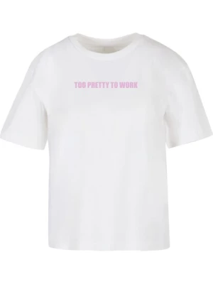 Obrázek produktu Miss Tee Tričko 'Too Pretty'  orchidej / bílá