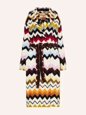 Obrázek produktu Missoni Home Unisexový Župan S Kapucí bílá / oranžová / černá