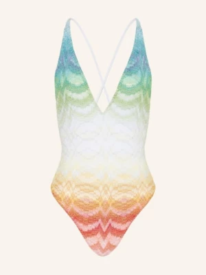 Obrázek produktu Missoni Plavky S Třpytivou Nití zelená / oranžová / bílá