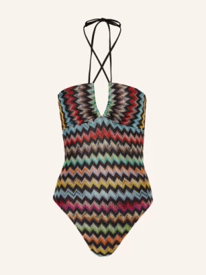 Obrázek produktu Missoni Plavky S Vázáním Za Krkem černá / oranžová / žlutá