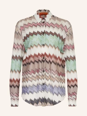 Obrázek produktu Missoni Pletená Halenka S Třpytivou Přízí bílá / hnědá / světle zelená
