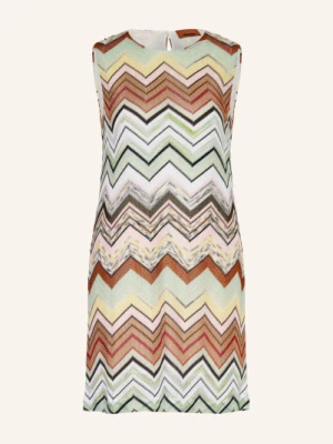 Obrázek produktu Missoni Pletené Šaty mátová / hnědá / růžová