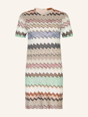Obrázek produktu Missoni Pletené Šaty S Třpytivou Přízí béžová / světle červená / bílá
