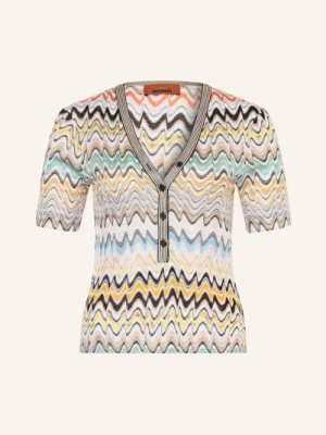 Obrázek produktu Missoni Pletené Tričko béžová / tmavě hnědá / oranžová