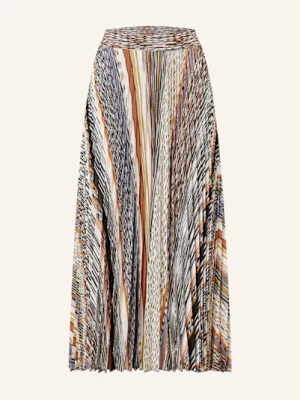 Obrázek produktu Missoni Plisovaná Sukně bílá / černá / tmavě oranžová