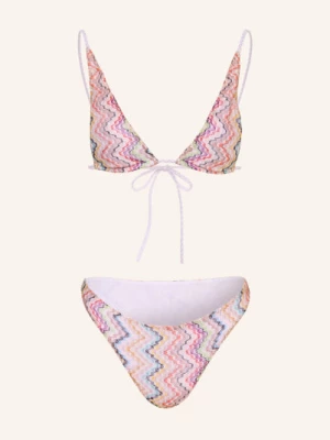 Obrázek produktu Missoni Trojúhelníkové Bikiny bílá / žlutá / tyrkysová