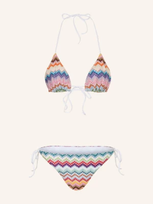 Obrázek produktu Missoni Trojúhelníkové Bikiny S Třpytivou Nití tmavě modrá / růžová / oranžová