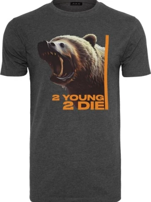Obrázek produktu Mister Tee Tričko '2 Young 2 Die'  hnědá / antracitová / oranžová / bílá