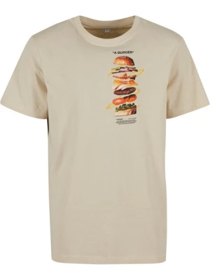 Obrázek produktu Mister Tee Tričko 'A Burger'  písková / žlutá / tmavě zelená / červená