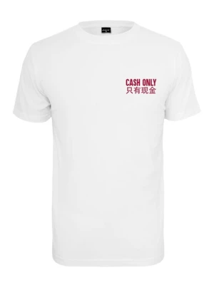 Obrázek produktu Mister Tee Tričko 'Cash Only'  červená třešeň / bílá