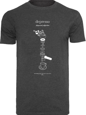 Obrázek produktu Mister Tee Tričko 'Depresso'  antracitová / bílá