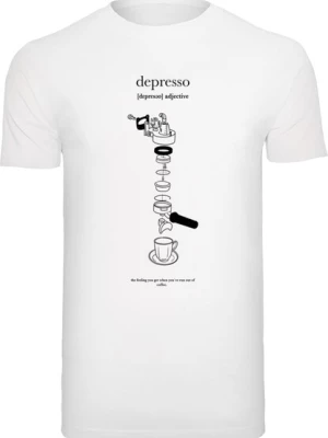 Obrázek produktu Mister Tee Tričko 'Depresso'  černá / bílá