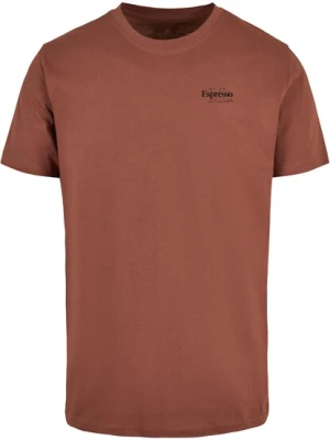 Obrázek produktu Mister Tee Tričko 'Espresso'  rezavě hnědá / černá / bílá