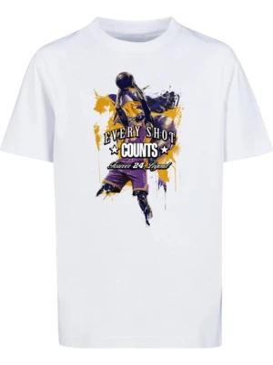 Obrázek produktu Mister Tee Tričko 'Every Shot Counts'  hořčicová / fialová / černá / bílá