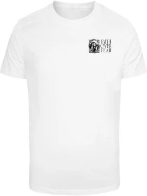 Obrázek produktu Mister Tee Tričko 'Faith Over Fear'  béžová / zelená / černá / bílá