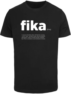 Obrázek produktu Mister Tee Tričko 'Fika'  černá / bílá